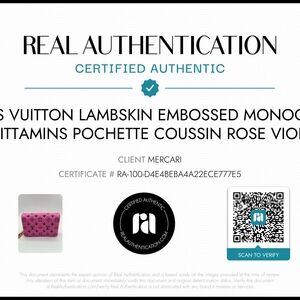 Louis Vuitton Lambskin Embossed Monogram Crossbody Bag - Pink and Purple